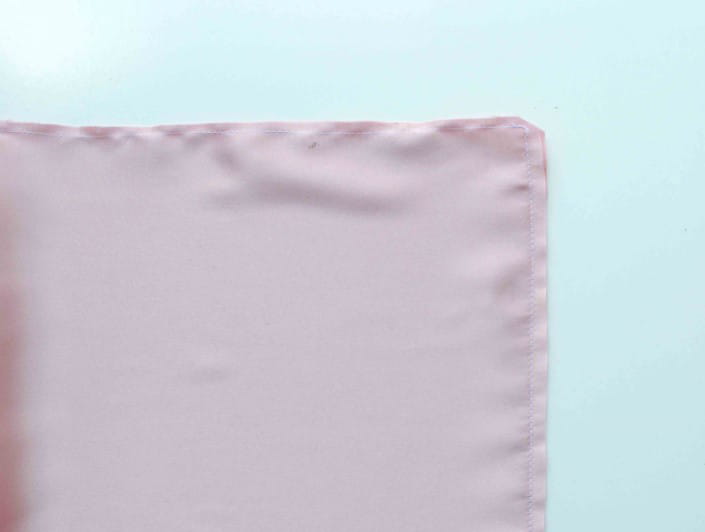 how to sew a pillowcase trim to avoid fraying